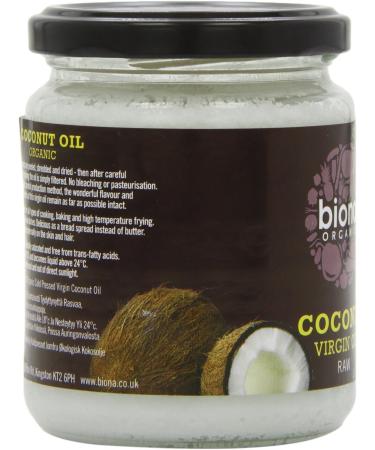 Biona Organic Virgin Coconut Oil 200g - Pure and Natural - Buy Online on GoSupps.com