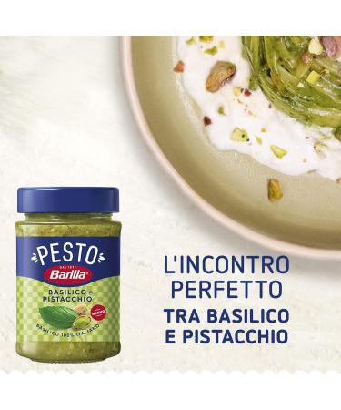  Italian Gourmet E.R. Barilla Pesto Basilico e Pistacchio Pesto au basilic et pistaches issus de l'agriculture durable 190 g Sauce italienne sans gluten + polpa italien gourmet 400 g - Buy Online on GoSupps.com