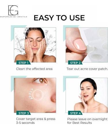 Fast-Acting Hydrocolloid Acne Patches | 72 Invisible Stickers for All Acne Types | Covers Pimples Hides Spots & Removes Oil - Shop Now - Buy Online on GoSupps.com