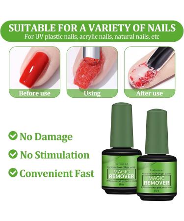 Gel Nail Polish Remover Gel Polish Remover Gel Polish Remover For Nails In 2-3 Minutes Quickly Easily Clean Fast Gel Polish Remover 30ml No Need For Foil Soaking or Wrapping - Buy Online on GoSupps.com