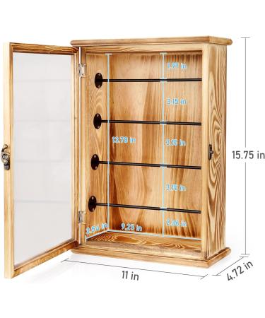 Ibnotuiy Fishing Lures Storage Display Case - Lockable Wall Cabinet Tackle Box Organizer - Ideal Fishing Gifts for Men - Perfect for Study Room, Man Cave, Collection Room, Office, Garage - Buy Online on GoSupps.com
