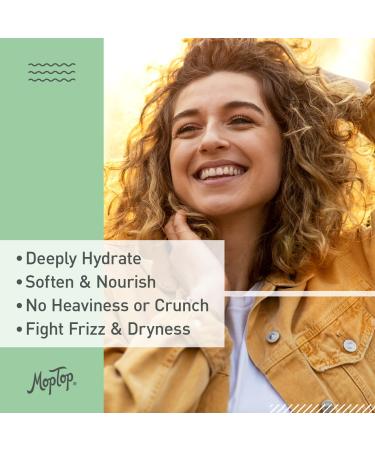 MopTop Curly Hair Custard Gel - 16 oz Citrus Kumquat | Anti Frizz Curl Moisturizer for Fine Thick Wavy Curly & Kinky-Coily Natural Hair | Lightweight Curl Activator with Aloe | Great for Dry Hair - Buy Online on GoSupps.com