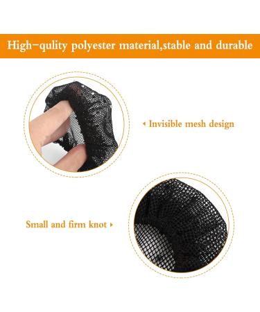 Ruicaifu 8pcs Elastic Hair Nets Shiny Invisible Hair Net Bun Cover with Rhinestones Elastic Edge Mesh Women Hair Nets for Ballet Dancer Chef Nurse Bank Officer (Black and White) - Buy Online on GoSupps.com