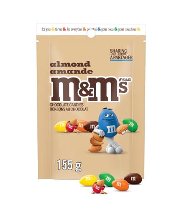 M&M'S Almond Milk Chocolate Candies Sharing Bag 155g Almond 155g