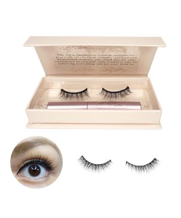One Kit lash JB Natural  magnetic eyelashes  six magnets maximum hold  most natural look  silk  cruelty free  reusables  washables  non toxic  free of glue  easy to use  waterproof  windproof  real pictures  non photosho...