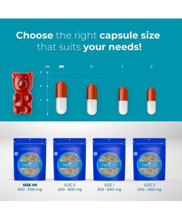 1000 Count Size 00 Clear Empty Gelatin Capsules - DIY Pure Bovine Pill Capsule Filling - Kosher, Halal, Gluten Free, Non-GMO Certified - Buy Online on GoSupps.com