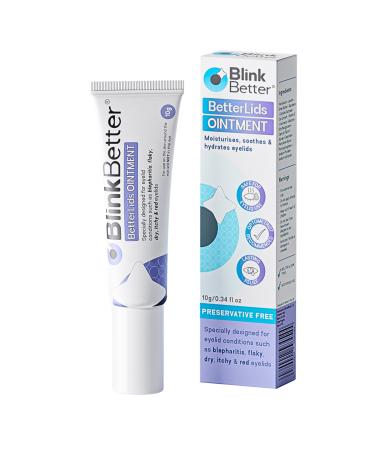 BetterLids Eyelid Ointment Intense Oat Complex with Shea Butter & Panthenol - Hydrates Nourishes & Soothes Moisturizing Care for Dry Itchy Red Sensitive Flaky Skin Around the Eyes - 0.35 oz Original