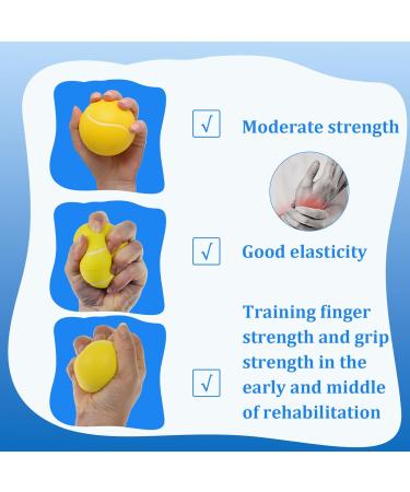 Squeeze Balls for Hand Therapy Grip Ball for Hand Strength 2.8" Good Resilience Soft PU Squeeze Balls for Hand Therapy Hand Exercisers Stress Balls for Adults Elderly - Buy Online on GoSupps.com