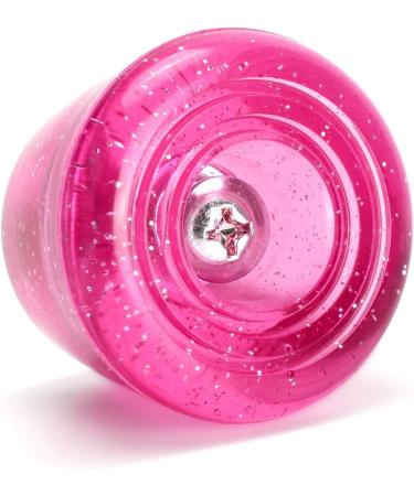TOBWOLF Glitter Hot Pink Roller Skate Toe Stoppers - 1 Pair with Bolts & Screw Driver - 82A Double-Row Quad Skate Brake Jam Plugs - Buy Online on GoSupps.com