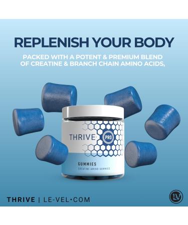 Le-Vel Thrive PRO Gummies - Creatine Nutritional Supplement Gummies 60 Count - Supports Brain Function Muscle Recovery Endurance 30 Servings - Buy Online on GoSupps.com