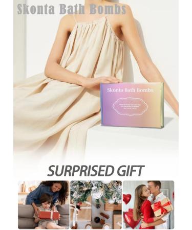 Skonta Bath Bombs Gift Set 12-Pieces Handmade Vegan & Cruelty Free Bath Bombs Fizzy Bubble Perfect for Bubble and Spa Bath Birthday Mothers Day Gifts Idea for Her/Him Wife Girlfriend Teens - Buy Online on GoSupps.com