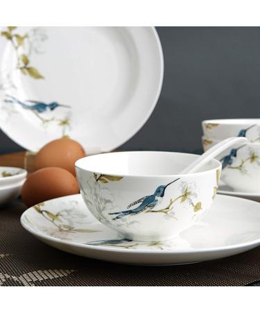 Dinner Plates Porcelain Dinnerware Set 28 Piece Elegant Pastoral Style Dinnerware Set Household Kitchen Dinnerware Set Service for 6 Plates and Bowls Sets Plates Kitchenware - Buy Online on GoSupps.com