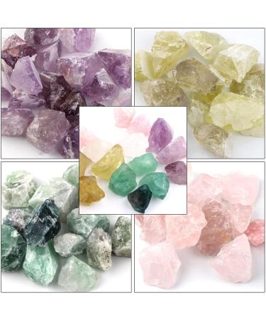 100g Bulk Lots Raw Rough Crystal Quartz Natural Rock Stone Amethyst Citrine Fluorite Specimen Garden Decor (Color : 2.5-4cm Amethyst) - Buy Online on GoSupps.com