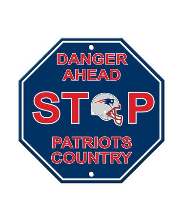 Fremont Die NFL Arizona Cardinals Stop Sign 12" x 12" NFL New England Patriots Stop Sign