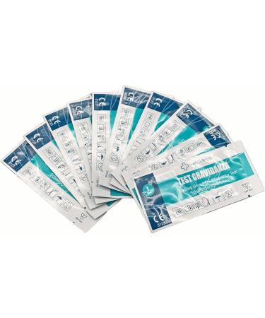 SALO MED 10 HCG Pregnancy Rapid Test - Ultrasensitive 10 mIU - 10 Urine Cups Included - 10 Test Strips - International Shipping Available - Buy Online on GoSupps.com
