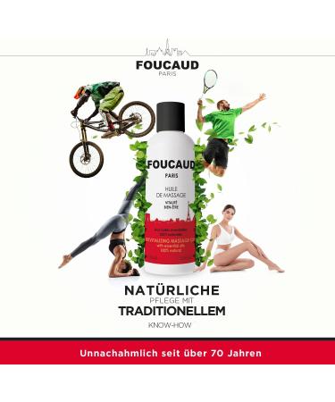 Massage Oil 200 ml | Revitalising & Relaxing | Foucaud | Boost Energy & Well-being | International Shipping Available - Buy Online on GoSupps.com