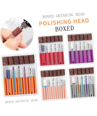 FRCOLOR 1 Set Cuticle Drill Bit Drill Bits for Nails Nail File Bits Ceramic Nail Bits Nail Drill Heads Nail Polish Tools Nail Grinding Head Nail Gel Nail Drill Bits Ceramics Drill Set 6.5x5.5cm Orange - Buy Online on GoSupps.com