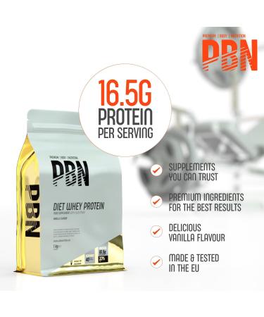 PBN Premium Body Nutrition Diet Whey Vanilla 1kg - High-Quality Protein Supplement - Buy Online on GoSupps.com