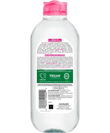GARNIER Micellar Cleansing Water All-In One Makeup Remover + Face Cleanser Hypoallergenic All Skin Types Even Sensitive Skin Pack of 3 (3 x 400mL) Micellar Water for Sensitive Skin (3 x 400mL) - Buy Online on GoSupps.com