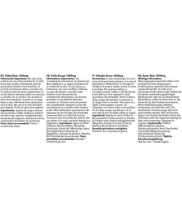 Red Clover 1000mg Tablets | High Strength Isoflavone Supplement for Menopause | Vegan Friendly | 120 Tablets | UK Made - Buy Online on GoSupps.com