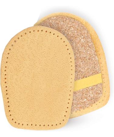 Fabacare Corbby Heel Cork Premium Shoe Inserts - Leather Orthopedic Heel Pillows Comfortable Walking & Running 1 Pair (0.5-2 cm) for Women - Buy Online on GoSupps.com