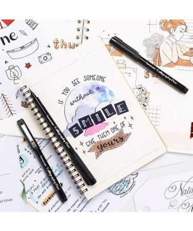 Calligraphy Pens Set - 10 Size Brush Pens for Beginners - Ideal for Hand Lettering, Drawing, Sketching, and Journaling - Buy Online on GoSupps.com