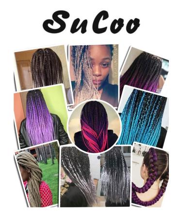 SuCoo Kanekalon Dark Green Braiding Hair Extensions - 24inch 3pcs/lot with Free Gifts | High Temperature Synthetic Fiber for Crochet Twist Braids - Buy Online on GoSupps.com