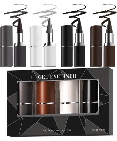 Dougoir pour les yeux durable liner l' il liquide sec rapide - Dougoir d' il liquide preuve de tache 4 couleurs faciles appliquer le maquillage les accessoires l gants pour femmes pour le b - Buy Online on GoSupps.com