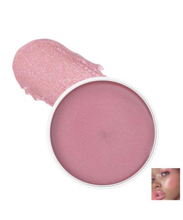 Radiant Glow Shimmering Miracle Balm - Multi-Use Highlighter Cream for Natural Radiance | Glitter for Face Lips & Body | Moisturizing Formula Perfect for Cheeks & Eyes (4# Pink Camellia 85g) 4# Pink Camellia 85 g (Pack of 1)