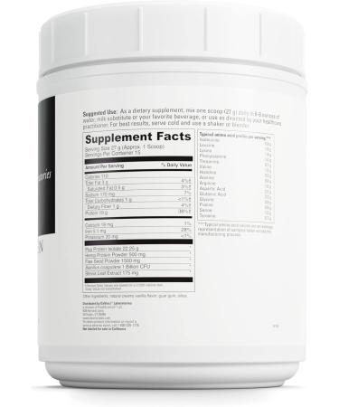 Buy DAVINCI Labs Vegan Protein Powder - Creamy Vanilla Soy & Gluten-Free 15 Servings for Muscle & Tissue Repair - Pea & Flax Seed Supplement - Buy Online on GoSupps.com