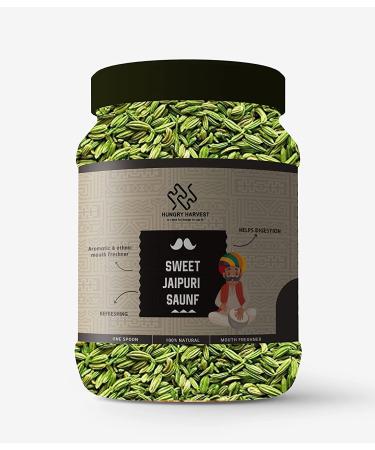 Hungry Harvest Whole Fennel Seeds (Saunf) 150 gms Sweet Jaipuri Saunf| Jaipuri Saunf Mouthfreshner |Green Saun Fennel Seeds_Packing May Vary