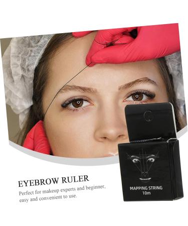 Gogogmee Ink Pattern Embroidery Thread Ruler Brows Eyebrow Mapping Thread Brow Stencil Brow Ruler Draw a Line - Buy Online on GoSupps.com