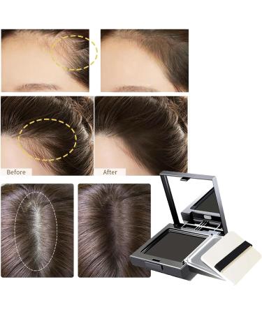 Hair Root Concealer Instant Hair Shading Powder Deep Brown Hairline Powder Natural Hair Root Powder with Mirror -Quickly Cover Grey Hair & Sweatproof Root Cover Up Powder for Women & Men-Deep Brown - Buy Online on GoSupps.com
