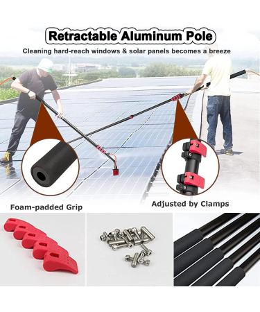 Water Fed Pole Kit Window Cleaning Pole Water Fed Telescopic Brush Extendable Cleaner Conservatory Roof for Photovoltaic Panel Cleaning Trucks 3.6M-12M 30cmbrush-18FT/5.4M 55cm Brush Head 8M/27FT - Buy Online on GoSupps.com