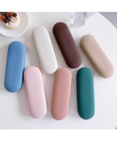 Portable Silicone Waterproof Makeup Brush Holder for Women - Stylish Champagne Organizer for Travel & Home - Buy Online on GoSupps.com