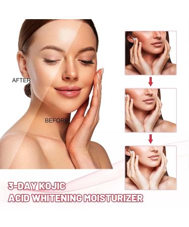 3 Days Koji Acid Whitening Moisture Cream - Dark Spot Correction Skin Lightening & Hydration - Buy Online on GoSupps.com