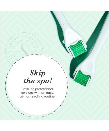 Sdara Skincare Derma Roller 2.0 - 0.25mm Microneedle Face Roller with 192 Stainless Steel Needles - Buy Online on GoSupps.com