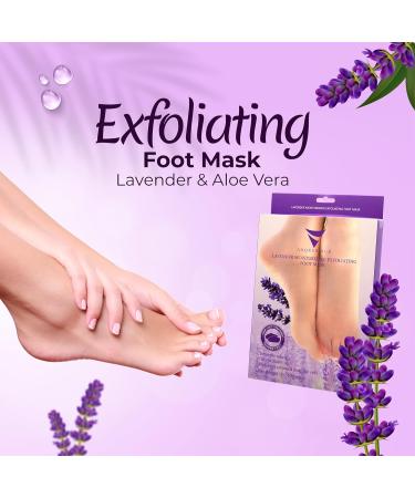 Foot Peel Mask (2 Pairs) - Exfoliating Foot Mask for Baby Soft Skin - Remove Dead Skin, Lavender Scented - Foot Care Spa Treatment for Men and Women - Buy Online on GoSupps.com