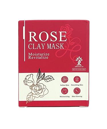 Rose Facial Mask - Hydrating Clay Mask with Rose Extract Vitamin C & Aloe Vera for Smooth Glowing Skin | 4.23 Oz - Buy Online on GoSupps.com