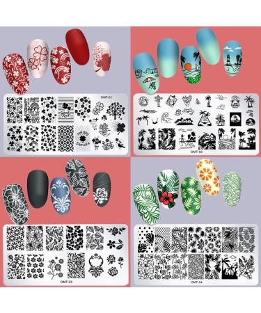 14-Piece Beauty Nail Stamp Starter Kit - Easy Manicure Art Tools for Parties & Festivals | Perfect Gift for Women Girls & Friends - Buy Online on GoSupps.com