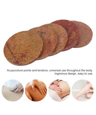 5pcs Gua Sha Facial Tool Set - Bian Stone Massage for Face Back & Joints | Hot Energy Scraping Massage Tools - Buy Online on GoSupps.com