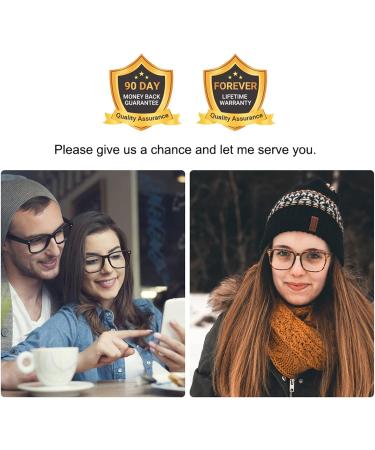 CHBP Blue Light Blocking Glasses 2 Pack for Women and Men - Fashionable Computer and Gaming Eyeglasses in Black and Transparent Frames - Buy Online on GoSupps.com