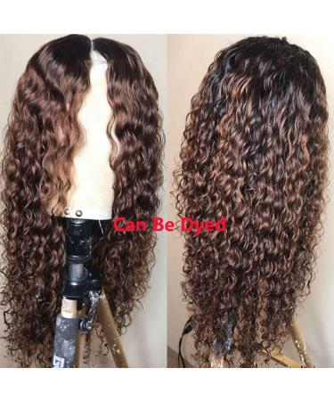 Buy 20 Curly Front Lace Wig - Remy Brazilian Human Hair 360 Pre-Plucked with Baby Hair - Natural Deep Curly Hair for Women - Buy Online on GoSupps.com