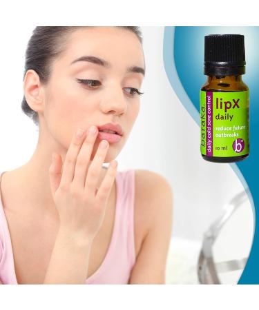Baraka LipX Daily - Natural Cold Sore & Lip Blister Remedy - Made with Essential Oils of Tea Tree Hyssop Decumbens Melissa Palmarosa Lavandin & Eucalyptus Sesame Base Organic - 10ml (1 - Pack) 0.14 Fl Oz (Pack of 1) Da  - Buy Online on GoSupps.com