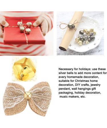 Luckkyme Jingle Bells 300 Pieces 1/2 Inch DIY Craft Bells for Wreath Decoration - Gold - Buy Online on GoSupps.com