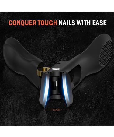 BEZOX Ingrown Nail Clipper for Thick Nails - Professional Stainless Steel Toenail Clippers with Glass Nail File and Case - Buy Online on GoSupps.com