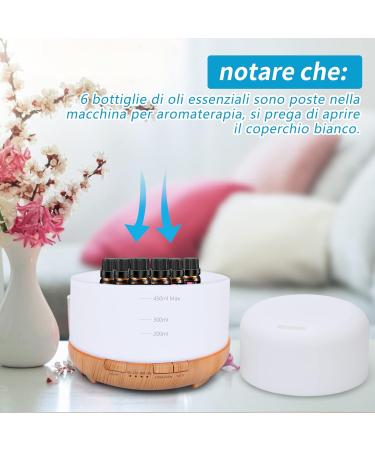 450ml Aroma Diffuser & Ultrasonic Humidifier - 7-Color LED Aromatherapy Essential Oil Diffuser for Home Bedroom Office Yoga & Spa - Buy Online on GoSupps.com