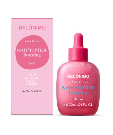 DEC NIMO NAD+ Peptide Boosting Smoothie Serum Anti-Aging with 5 Ceramides & Vegan Collagen Hydrating Antioxidant Serum for Firmness Wrinkles & Radiant Glow (1.01oz / 30ml)