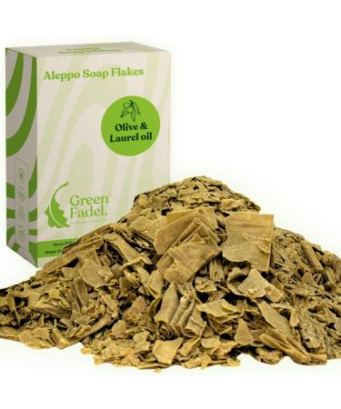 Copeaux De Savon d'Alep 500g Huile D'Olive & Huile De Laurier Naturel Aleppo Soap Flakes Pour Lavage En Machine Et La Main Copeaux De Savon Fabriqu La Main.