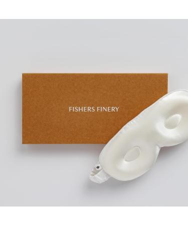 Shop Fishers Finery 25 Momme Organic Mulberry Silk 3D Sleep Mask | Contoured Eye Mask for Travel Cooling Comfort Zero Eye Pressure - Taupe - Buy Online on GoSupps.com